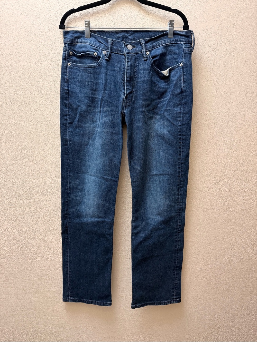 Levi's Slim Straight Jeans in Dark Blue Denim